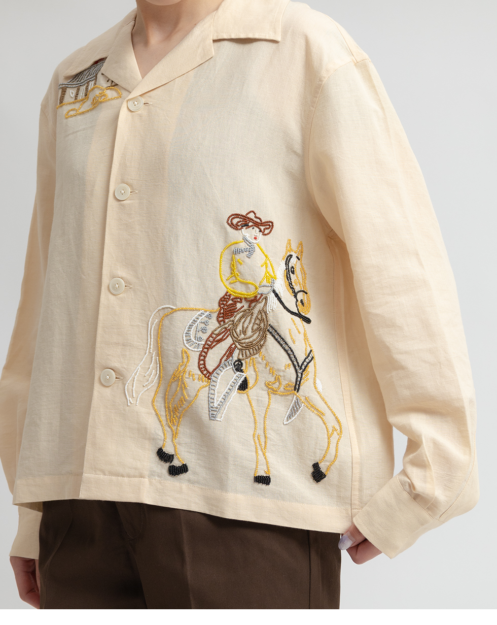 BEADED BUCKAROO LS SHIRT|ビーデッド バッカルー ロングスリーブ