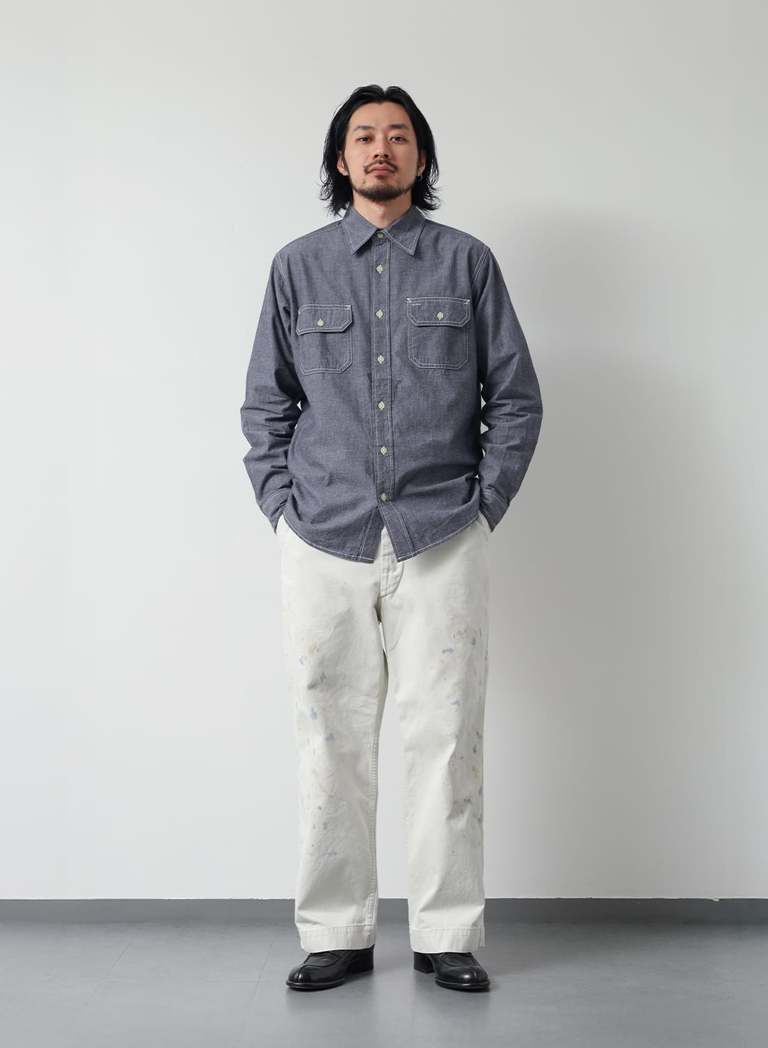 CHAMBRAY SHIRTS|シャンブレーシャツシャンブレーシャツ| MOONLOID