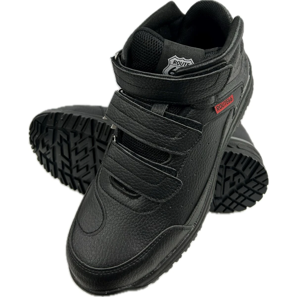 公式】パーマンショップ-ルート66くるぶしガードスニーカー 黒 25.0cm