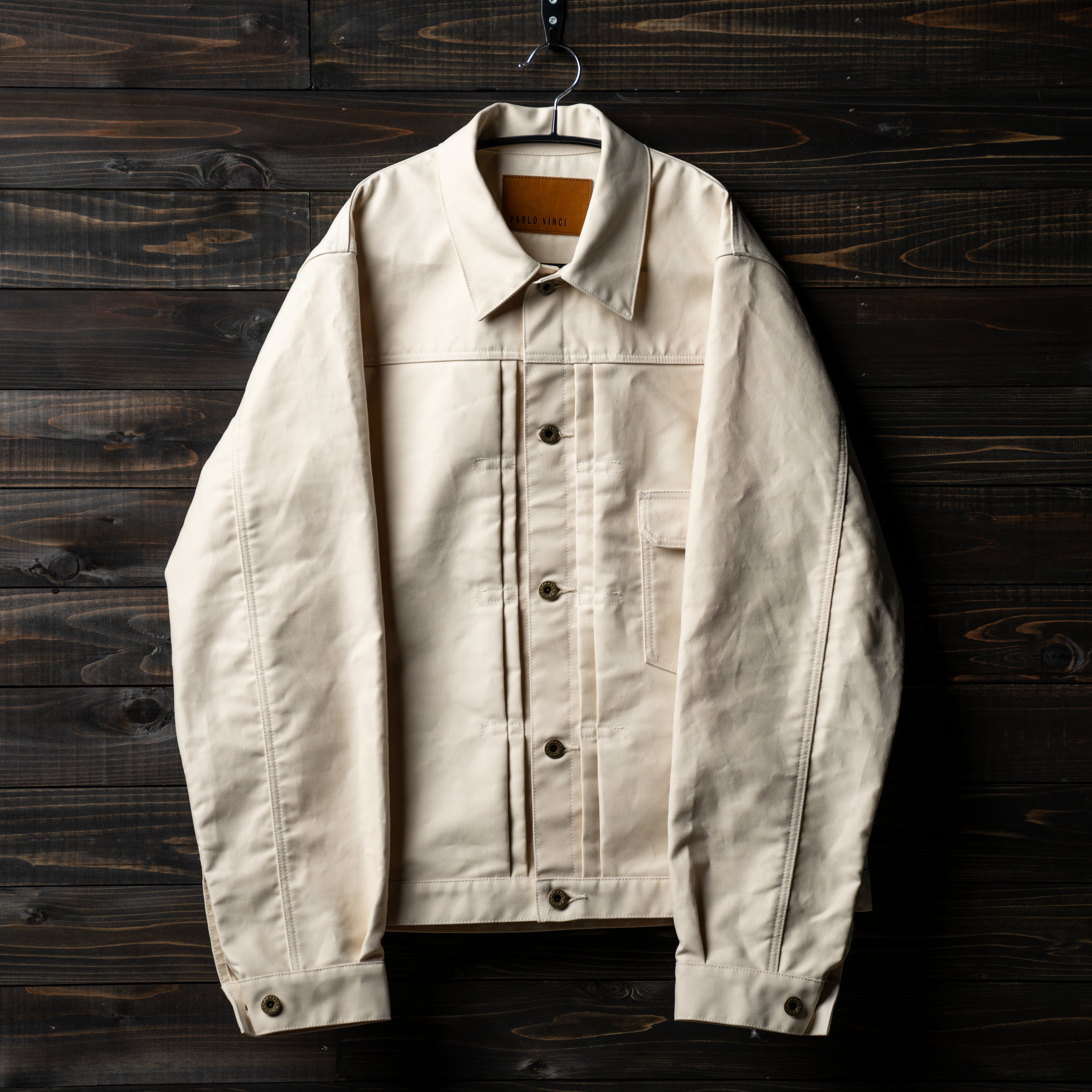 Oiled chino trucker jacket – Pablo vinci