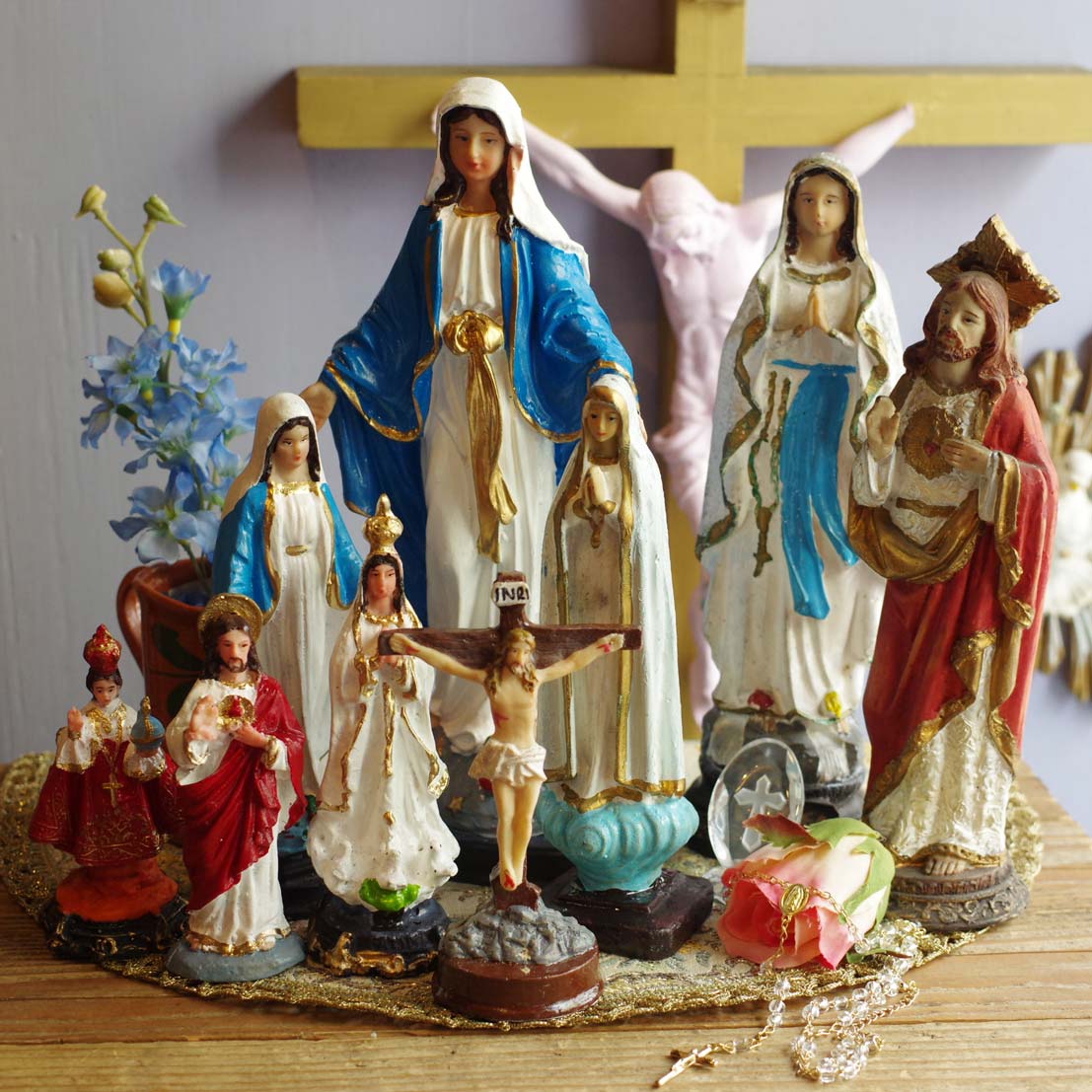 カトリック☆無原罪の聖母像【H24cm】