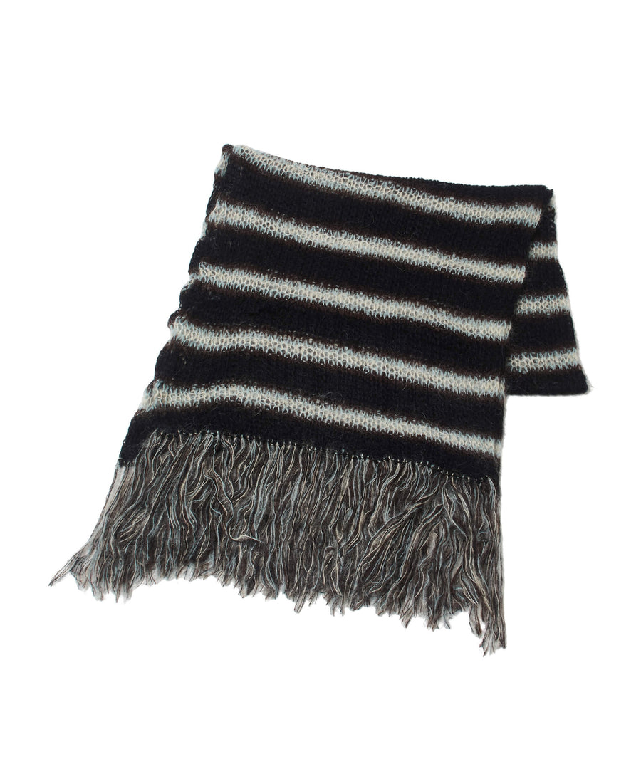 SUGARHILL(シュガーヒル)のMOHAIR STRIPE MUFFLER MINT STRIPEの通販