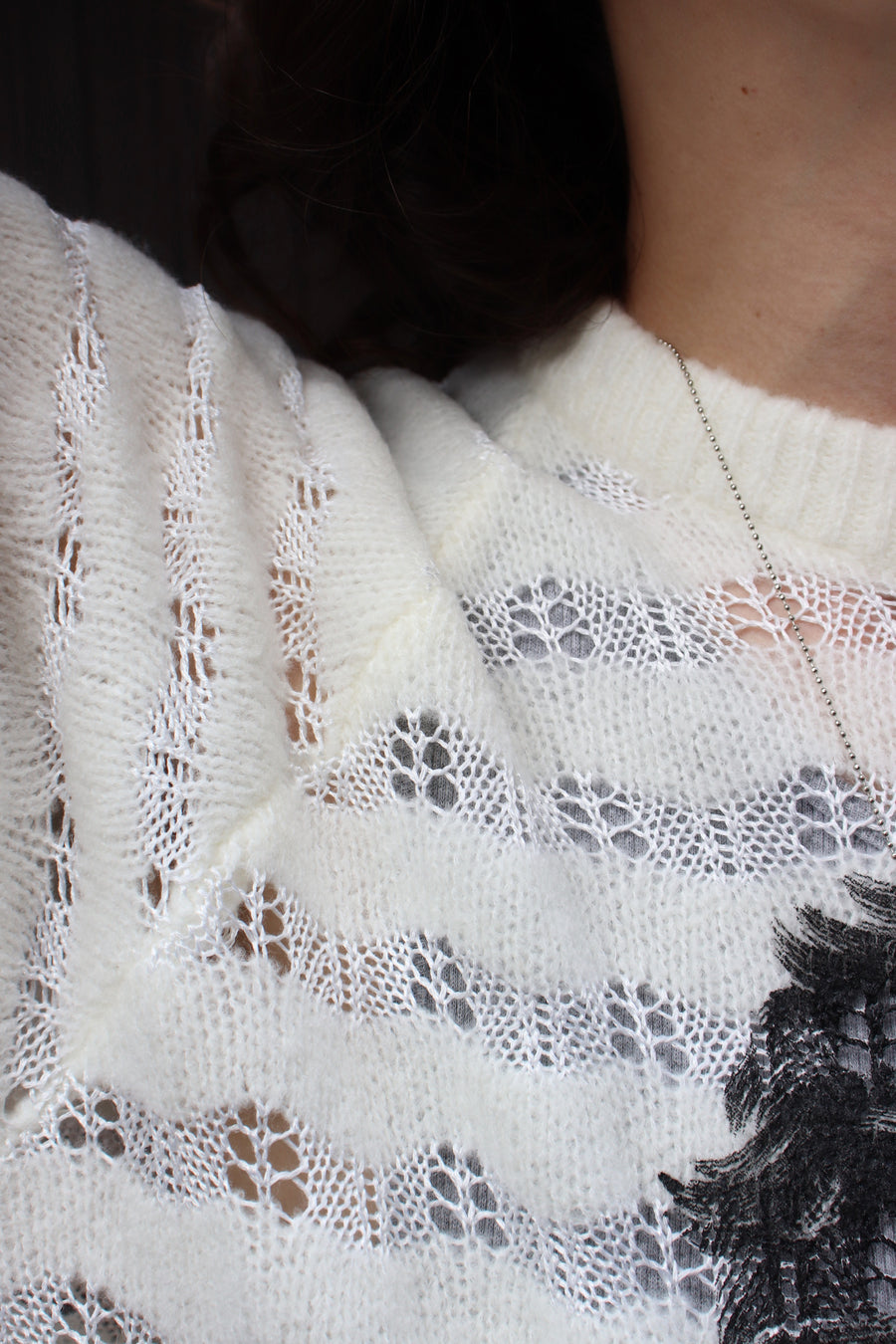 MASU(エムエーエスユー)のREVERSE BEETHOVEN SWEATER WHITEの通販