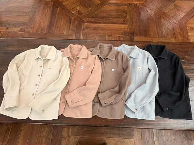 Mademoiselle NON NON『リネン ステンカラーブルゾン』 ｜ PAPAS