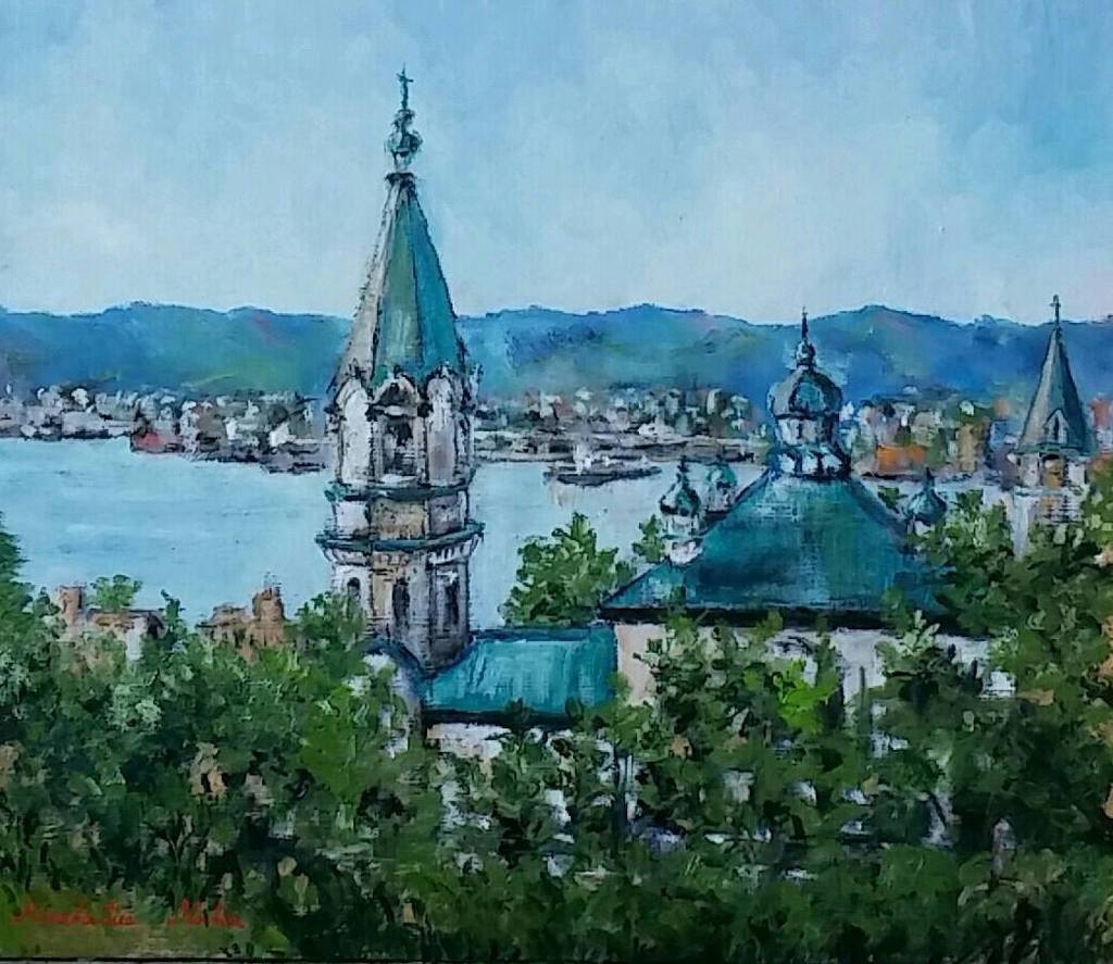 ハリスト正教会」F10 油絵 絵画