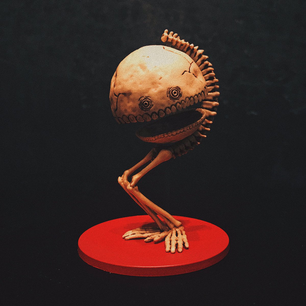 かいじゅうずかんフィギュア「骨門番」新たに作りました。個人的には一