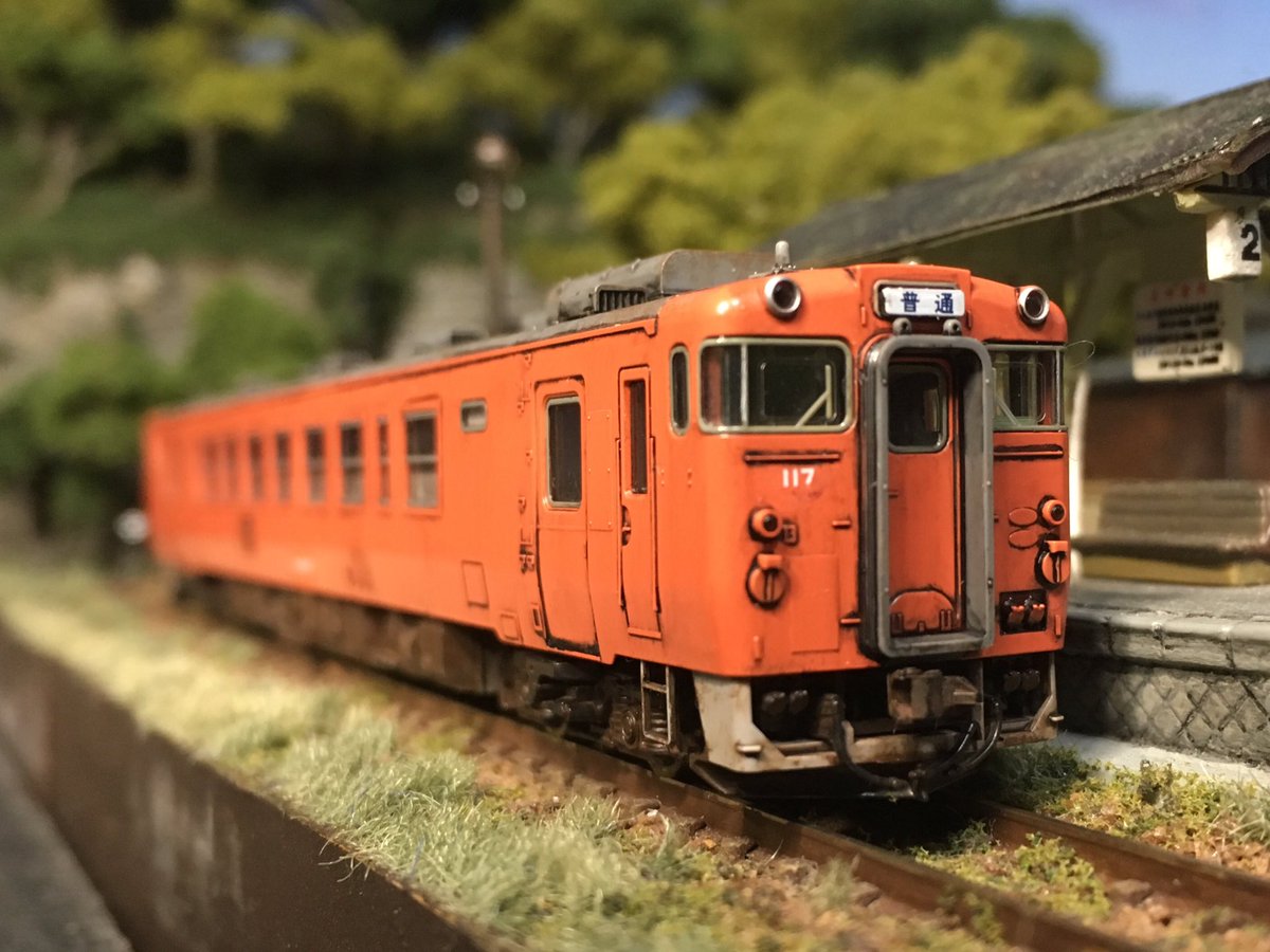 はやまさ鉄道の車両:キハ40 500形(TOMIX8403ウェザリング) #ジオラマ
