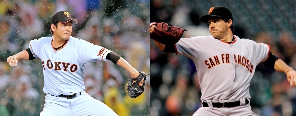 NPBの読売ジャイアンツのユニフォームは、MLBのサンフランシスコ