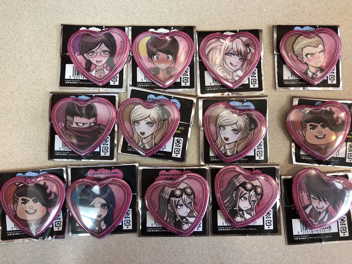 ダンガンロンパ ハート型アクリルバッジ Vol.2 照れ顔 5点 日向創
