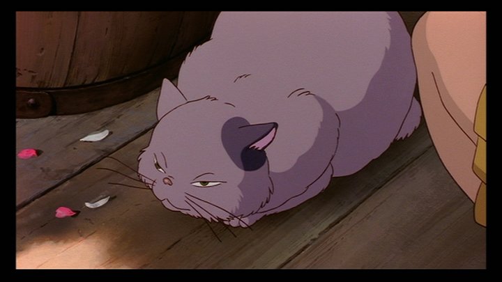 ムーンは原作では細身の黒猫で、雫を地球屋に導くのは兄弟猫のルナで