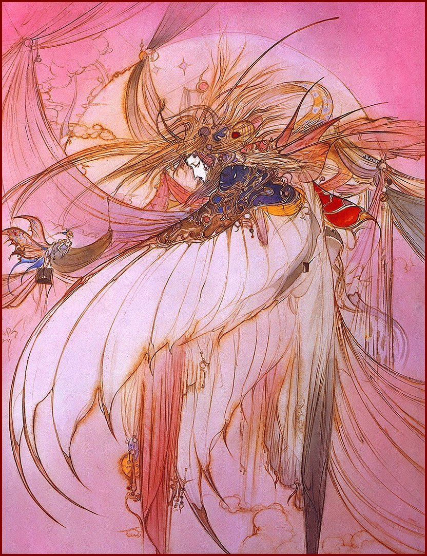 Red Yoshitaka Amano (天野喜孝(formerly 天野嘉孝) Amano Yoshitaka