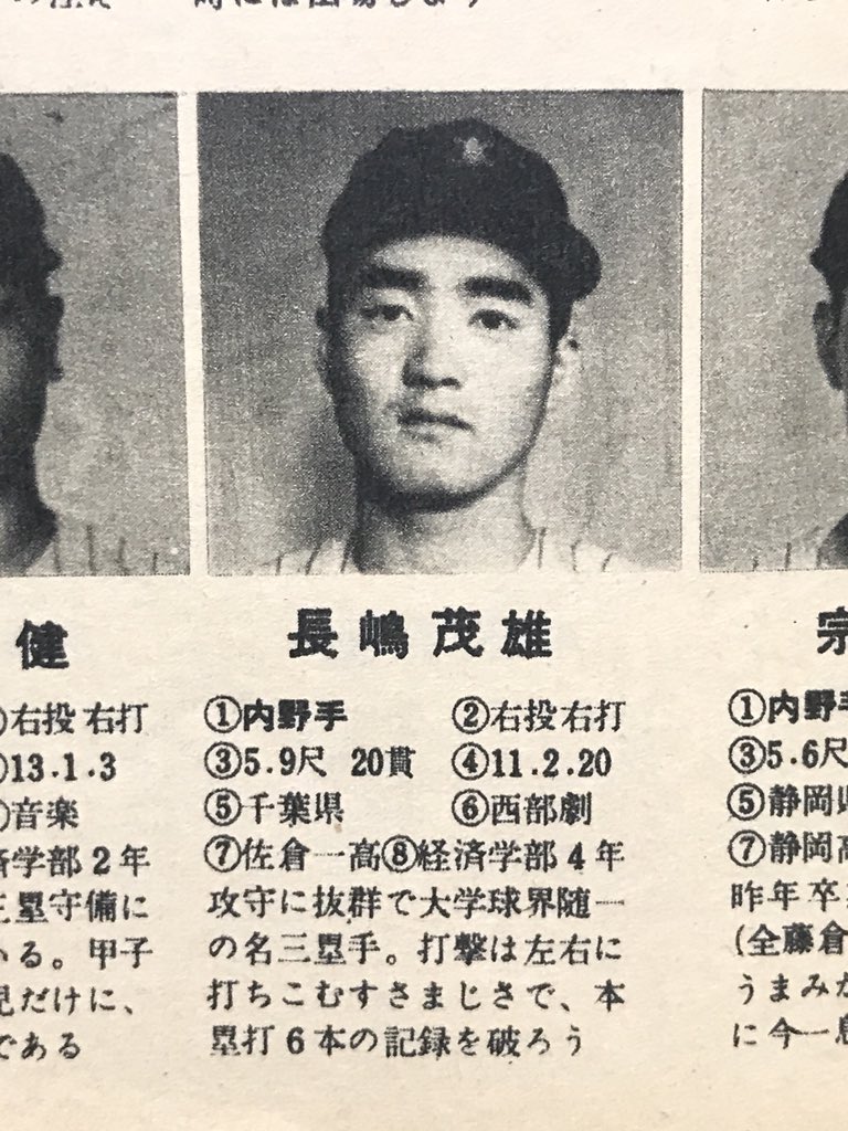 古本屋さんで入手した1957年(昭和32年)の大学野球選手写真名鑑。もしや