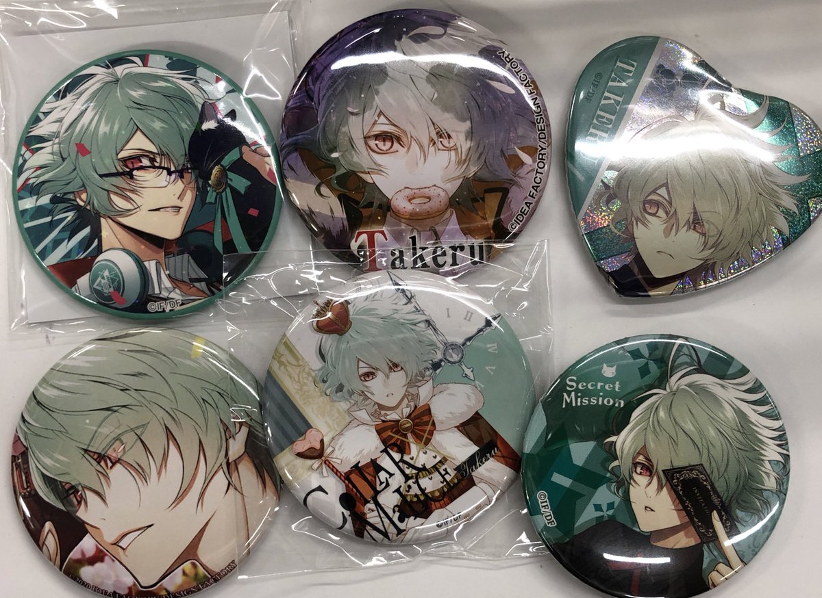 カラマリ 笹塚尊 ハートバッジ 2個 カラマリ 笹塚尊 ハートバッジ 2個