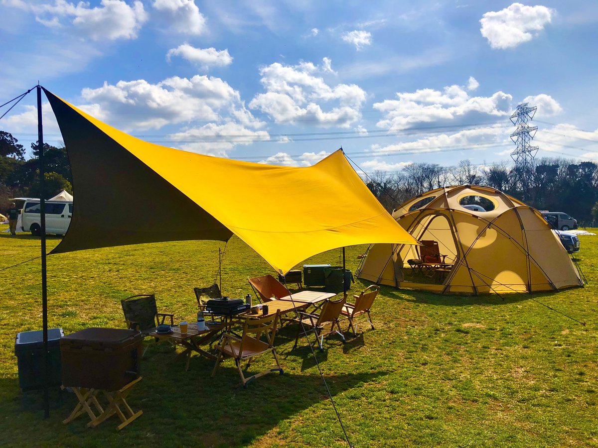幕子 きいろ thearth ザース タープ キャンプ 幕男 イエロー 黄色