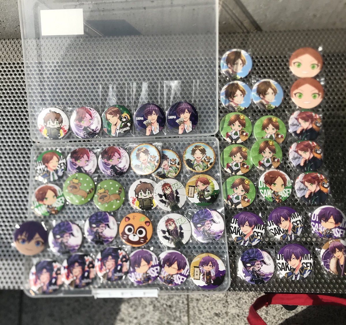 歴代の缶バッジ(うらたさん、志麻さん)たくさんあります！！ さかたん