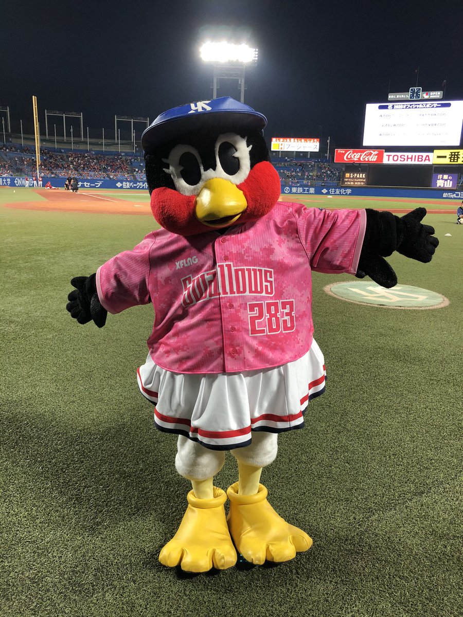 🌸Swallows LADIES DAY🌸 本日はPINKのレディースDAYユニホームで登場