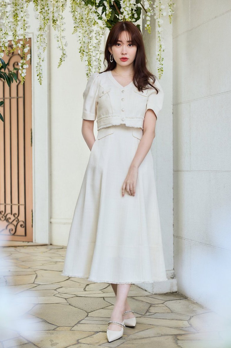 Robertson Tweed Long Dress// 一枚着るだけで品格漂う 大人のスタイル