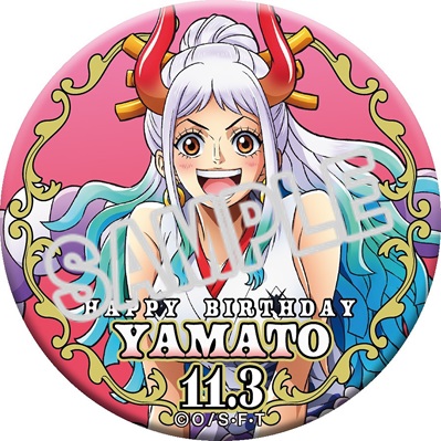 新商品】麦わらストア限定 ハッピーバースデーホログラム缶バッジ