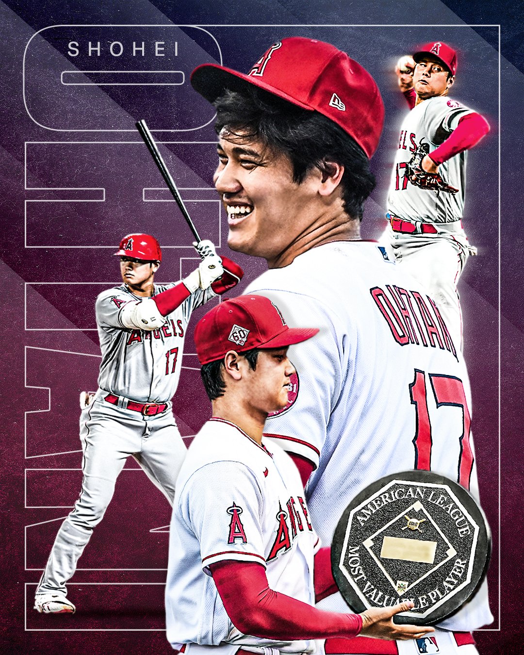 Shohei Ohtani MVP Winner アート作品｜Shohei Ohtani MVP Winner