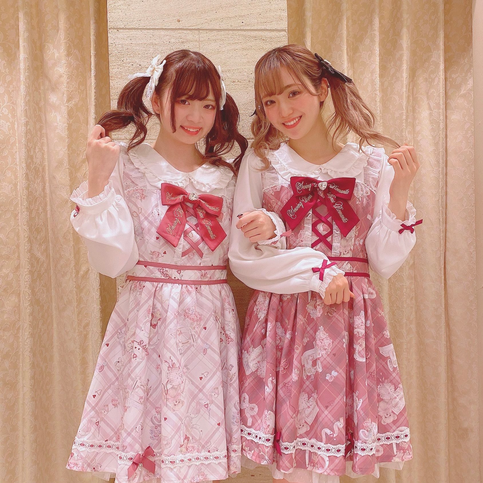 LIZLISA リズリサ Romantic Cosmetic柄ワンピース ピンク 【公式通販】