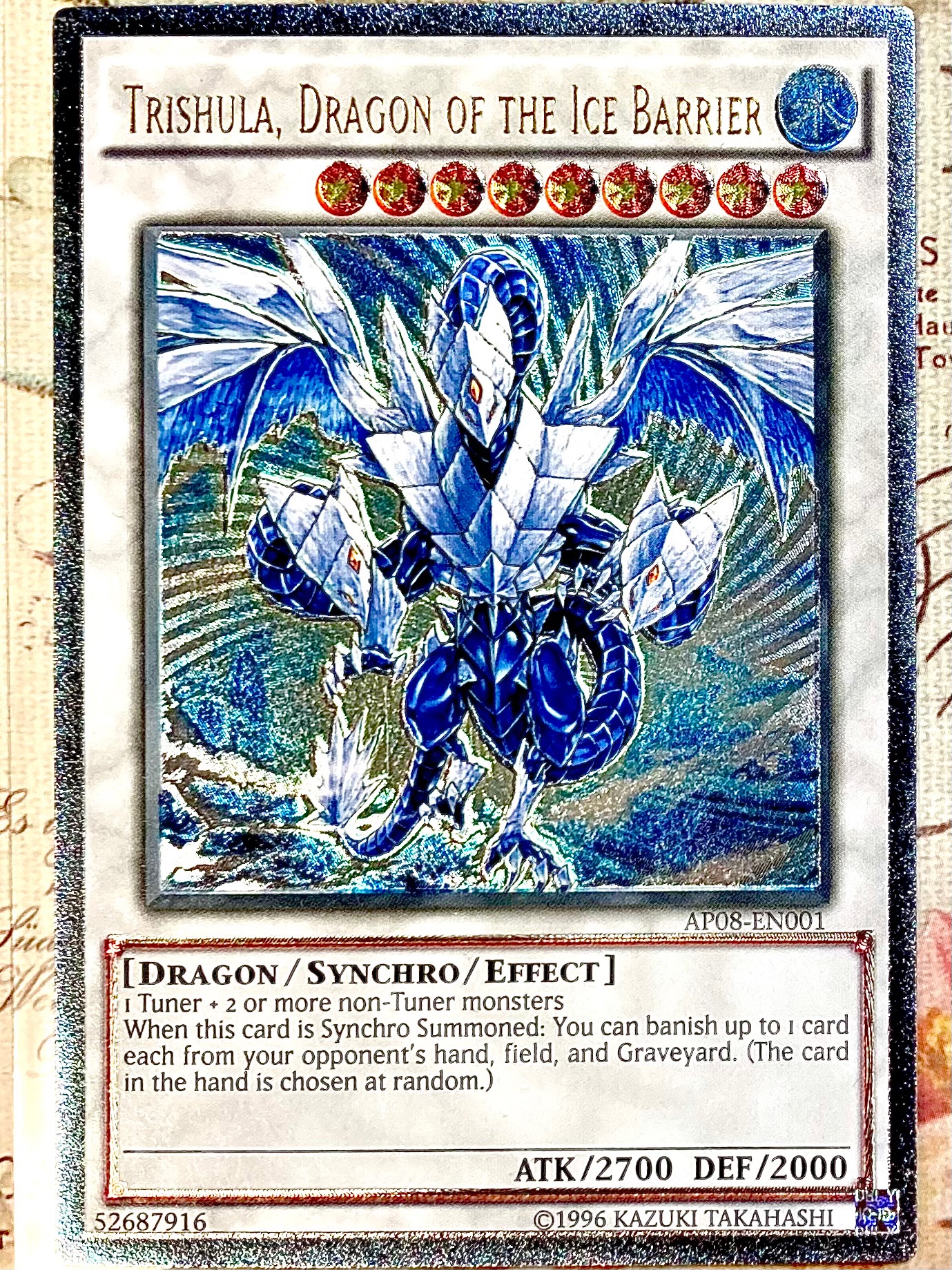 氷結界の龍トリシューラ ARS10+ コレクターズレア 英語版 1st 氷結界の