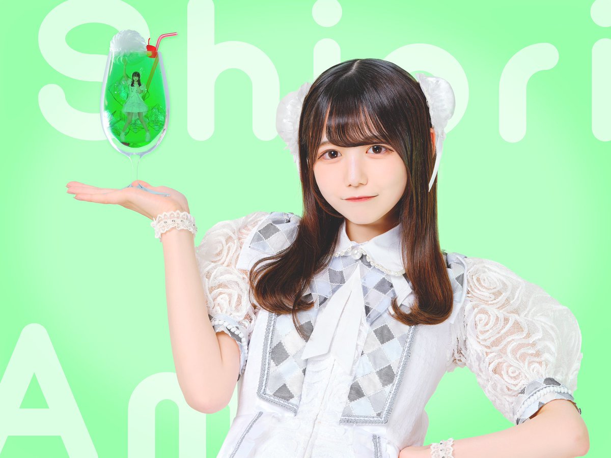 新アーティスト写真公開】 ♥天羽しおり ♡担当カラー 緑 『あもに溺れ