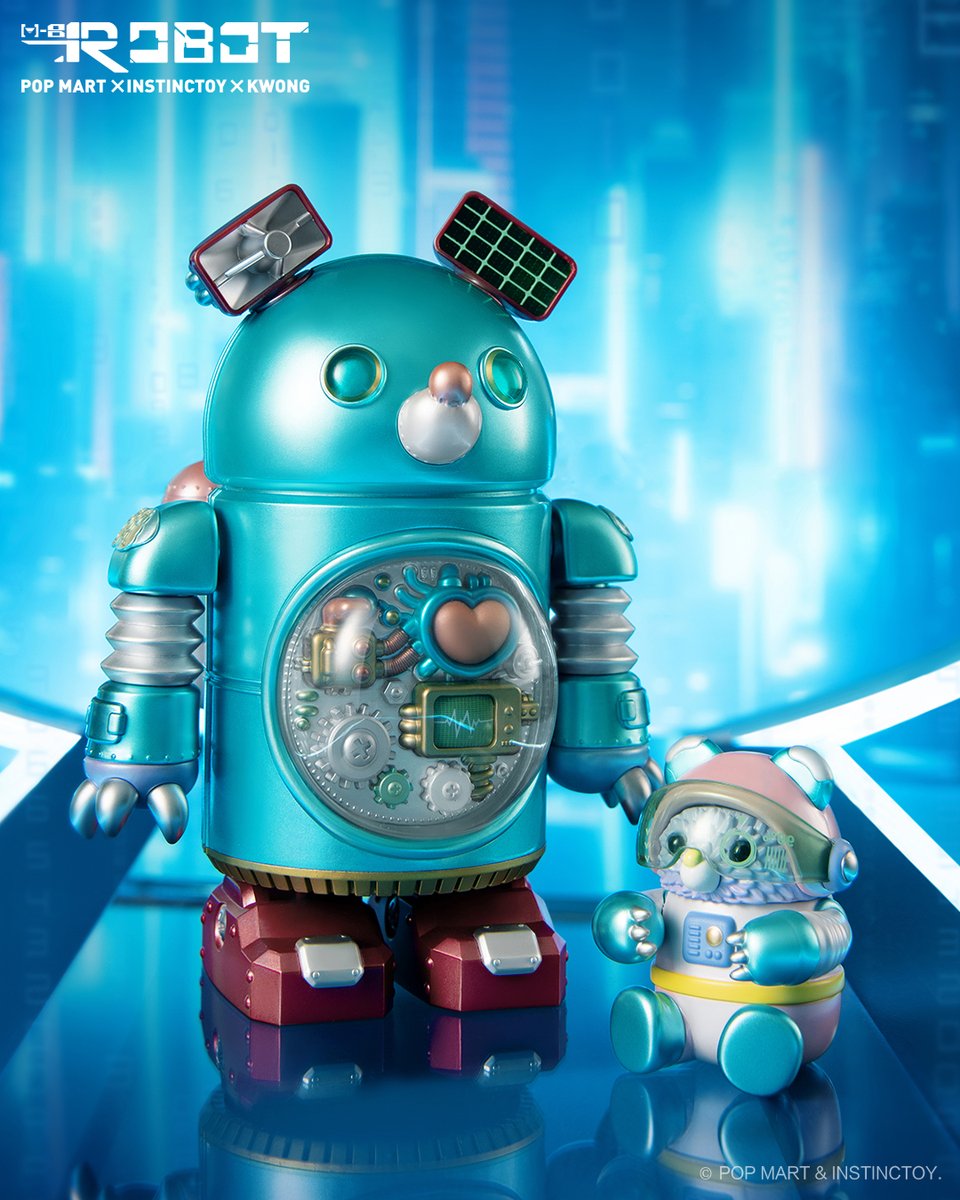 🆕💗🆕INSTINCTOY Muckey Robot M-8🆕🤖🆕 POP MART X INSTINCTOY X