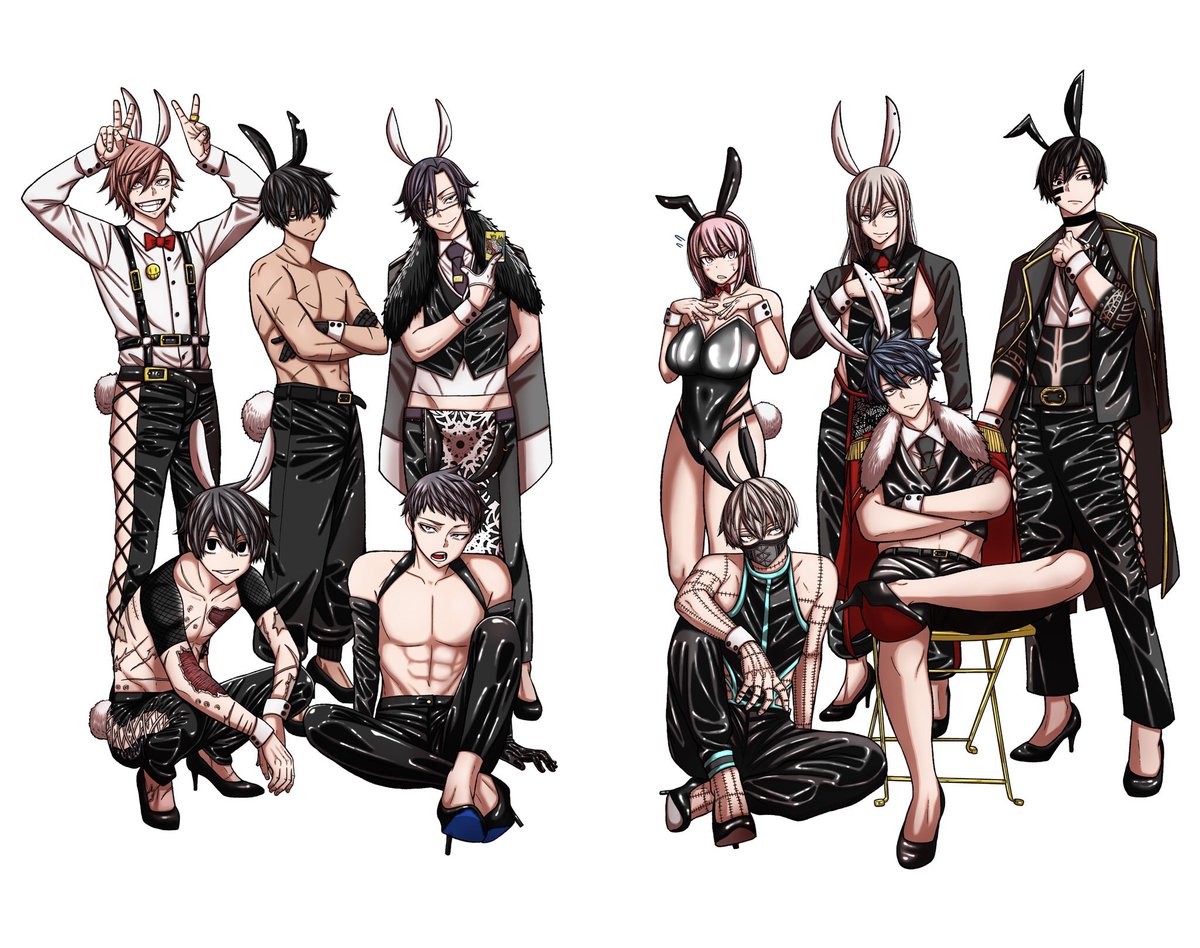 ㊗️巻頭カラー㊗️ 卯年なのでバニーボーイとガールを描きました