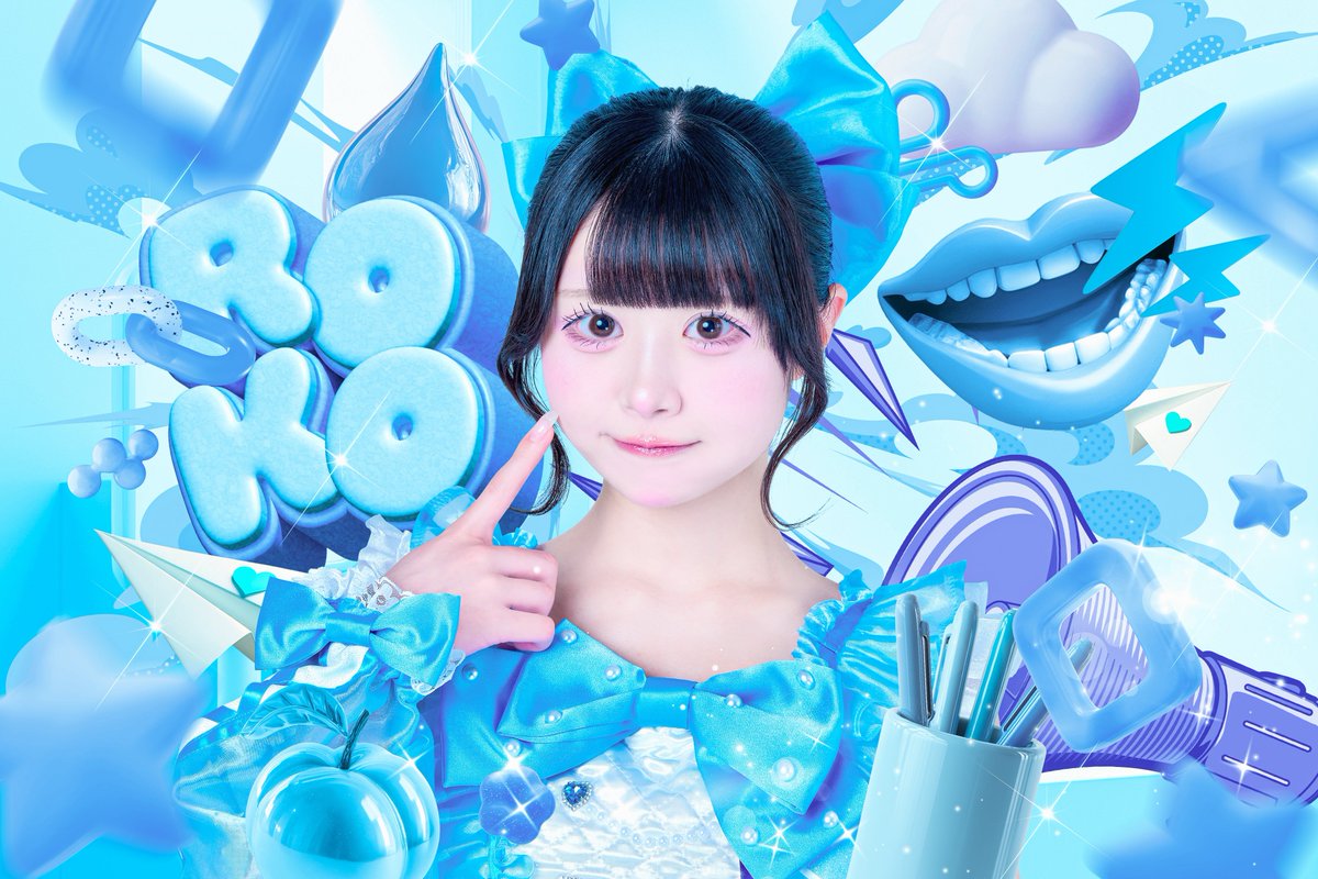 新衣装公開 】 ♡ 羽雲ろこ ✐ 担当カラー なきむしスカイブルー