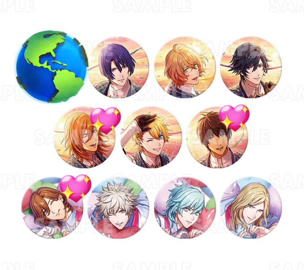 うたプリ AGF 2025 ライエモ クリアカード 缶バッジ 藍 うたプリ AGF