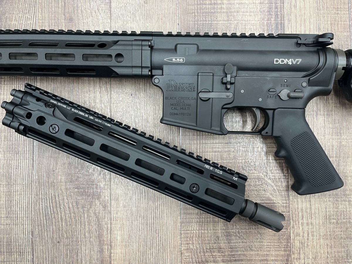 本日のご依頼品 #GHK DDM4 V7のハンドガードとアウターバレル一式をDD