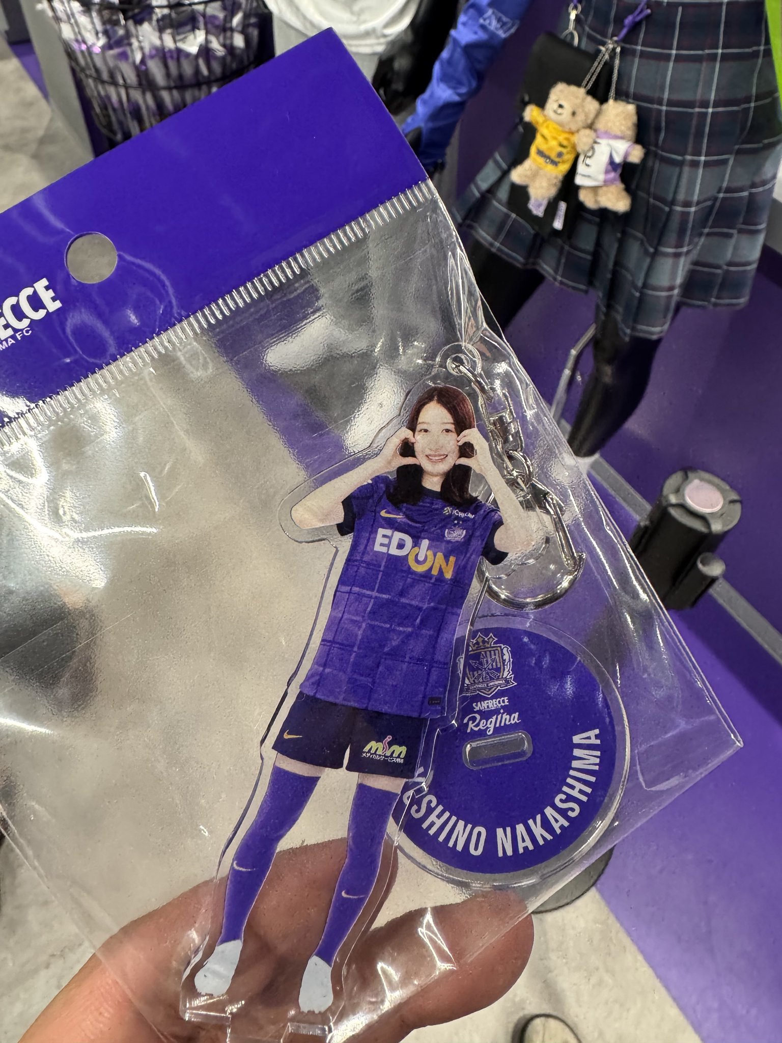 サンフレッチェ広島レジーナ 中嶋淑乃 アクリルトレカ キーホルダー