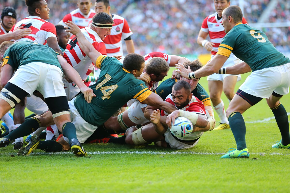 あの日から10年…🌸🏉 #RWC2015 で南アフリカに勝利した歴史的瞬間を