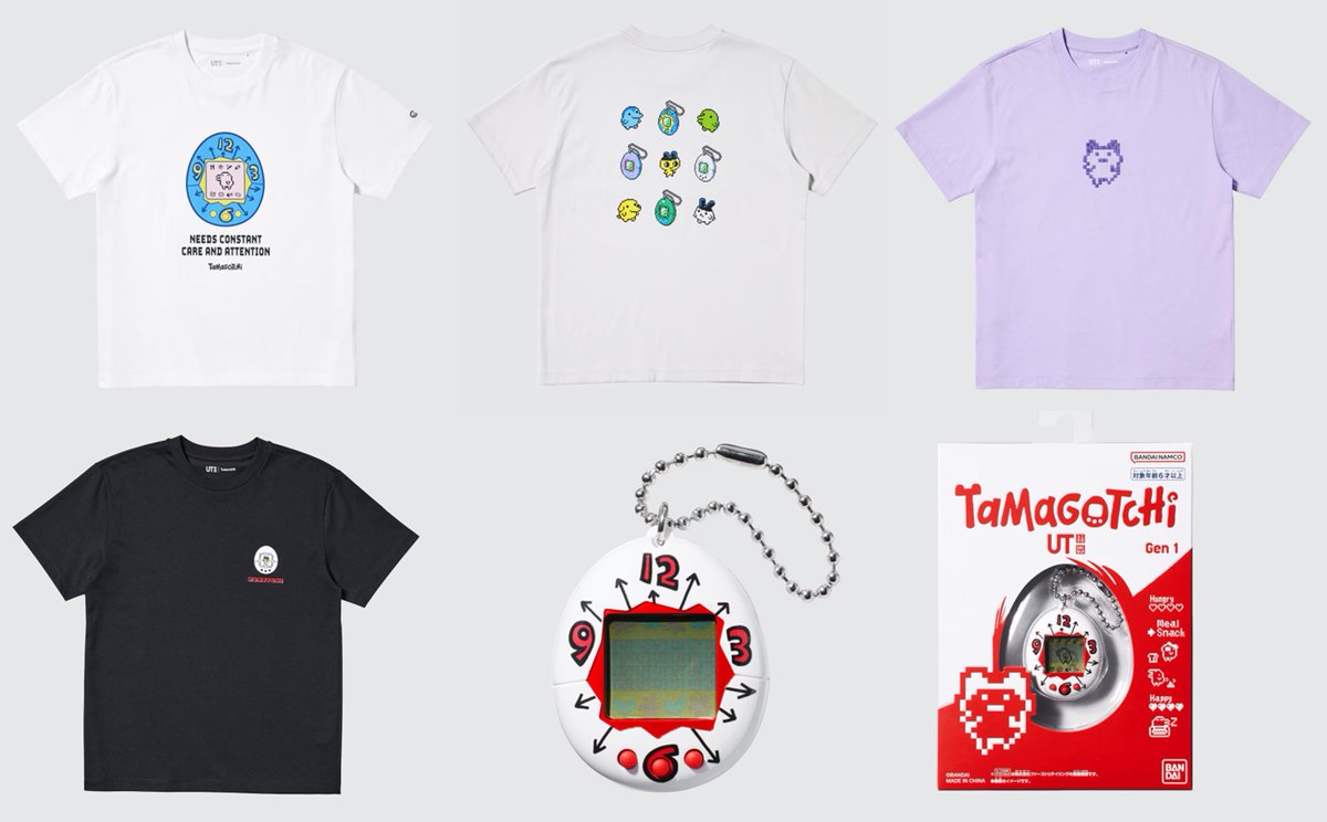 ユニクロにたまごっち登場🥚／ 30周年を迎える「たまごっち」が