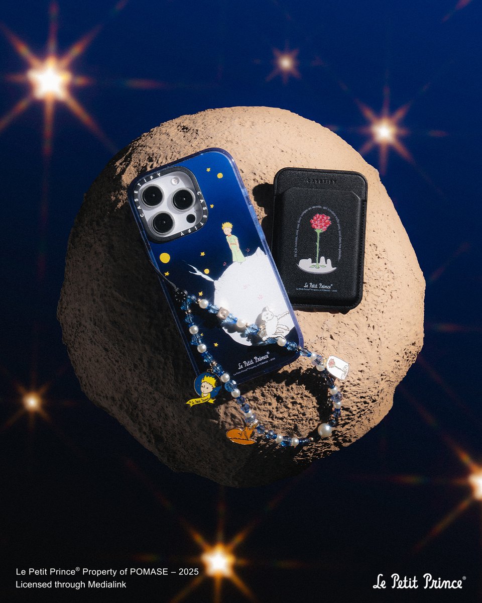 ボートに乗る星の王子さまをあしらった充電スタンドで、いつでも王子