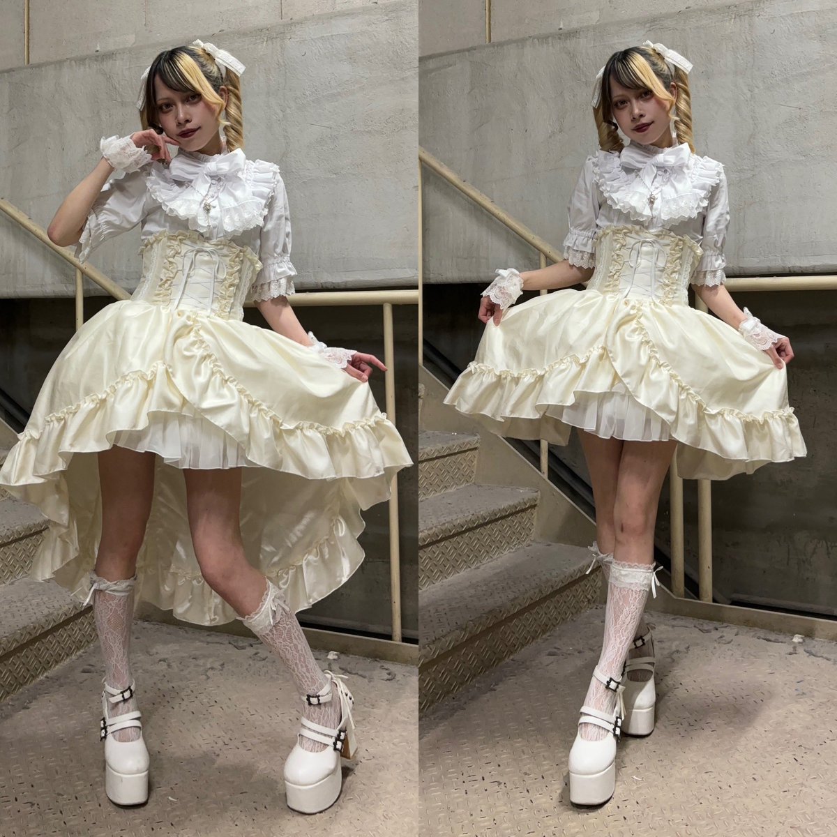 1/1まで取り置き中ATELIERPIERROTフィッシュテールレーススカート 1/1