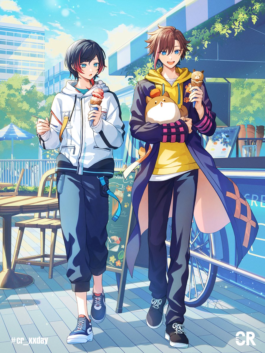 7/3『ソフトクリームの日』 Illustration : 青色おと @aoirooto