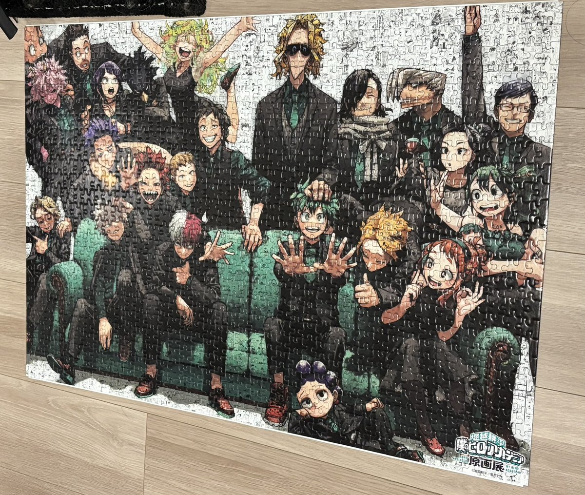 ヒロアカ1000ピースのパズル終わった…長かった…！ #ヒロアカ #原画展