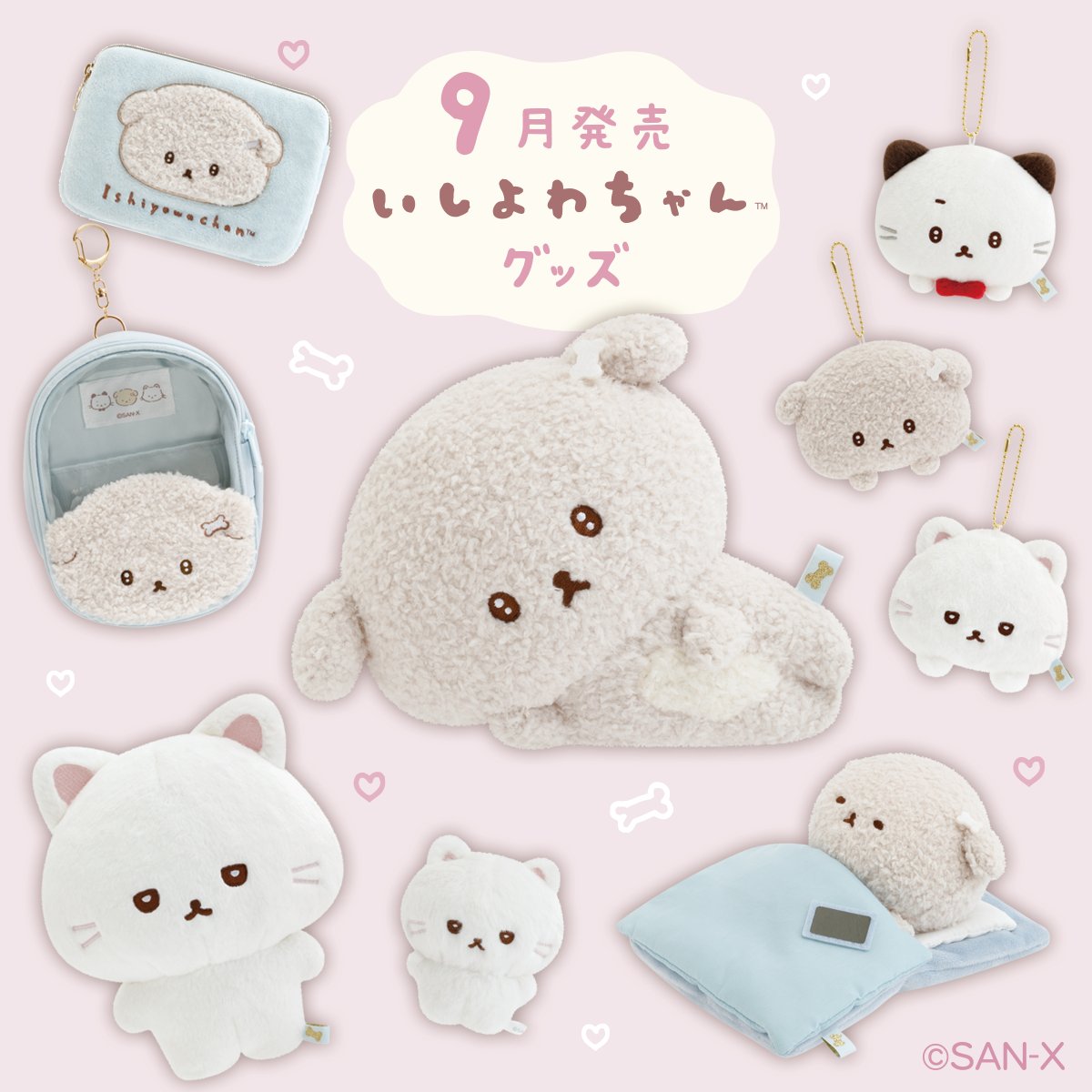 9月発売／ いしよわちゃんグッズ🐶 後輩ちゃんが登場！🐱 特設サイトは