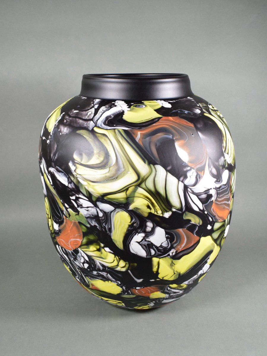 石井康治 花弁紋金彩手吹きガラス鉢 石井康治 花弁紋金彩手吹きガラス鉢