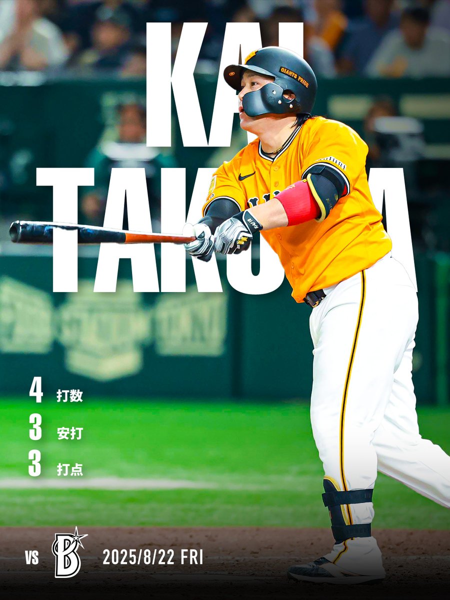 一軍】vs DeNA 東京ドーム G 8-1 De 甲斐拓也選手は3安打3打点と大暴れ