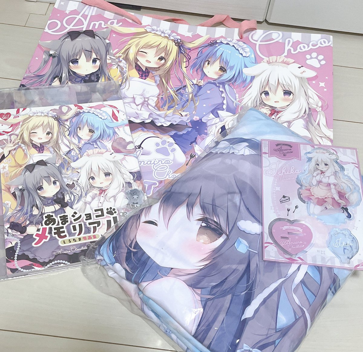 しらたま しらたまこ FANBOX継続特典 直筆サイン 色紙 くろいいぬ