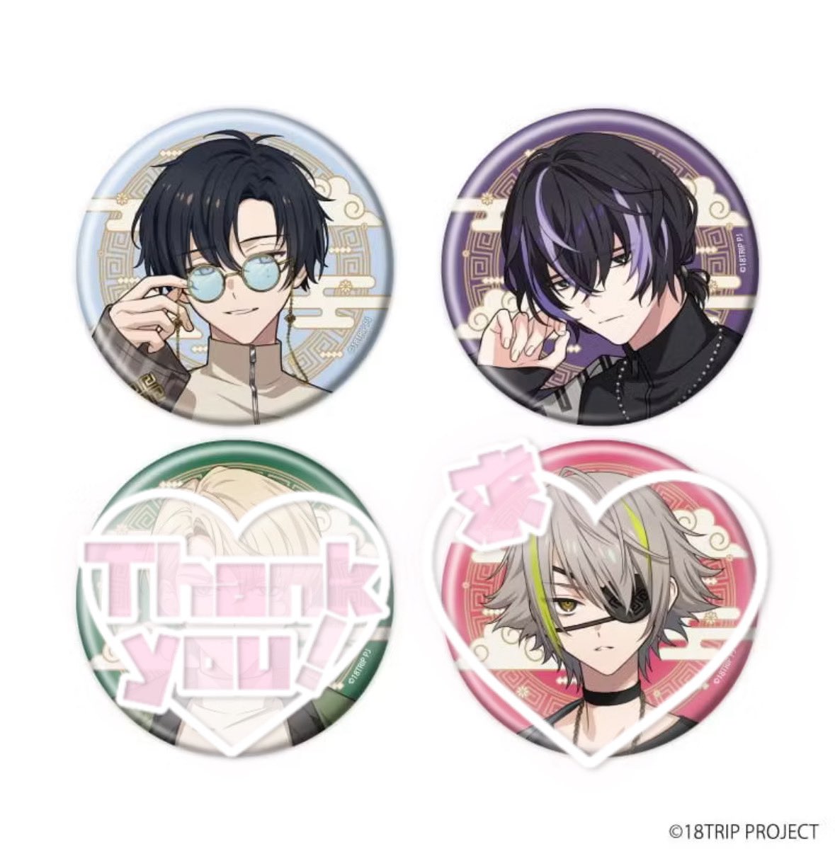 叢雲添 18TRIP エイトリ カプセル缶バッジ カプ缶 50点 18TRIP