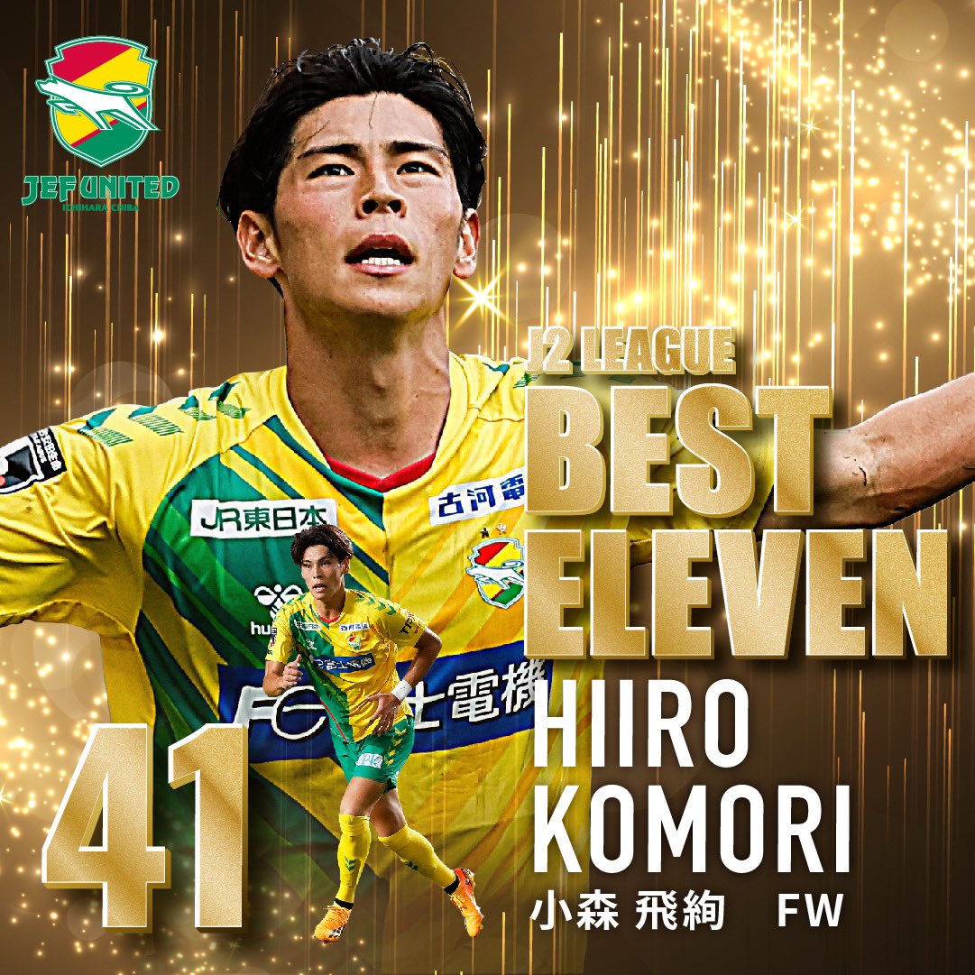 2023J2リーグアウォーズ」において、#小森飛絢 選手が「2023J2リーグ