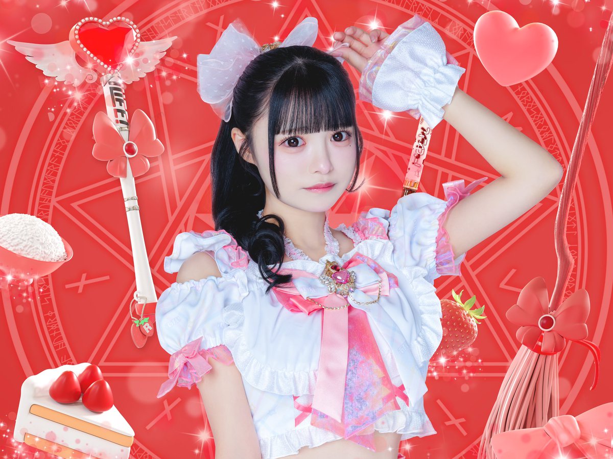 新アー写公開】 ♥心花りり ♡担当カラー 赤 ♥3度の飯よりりりが好き