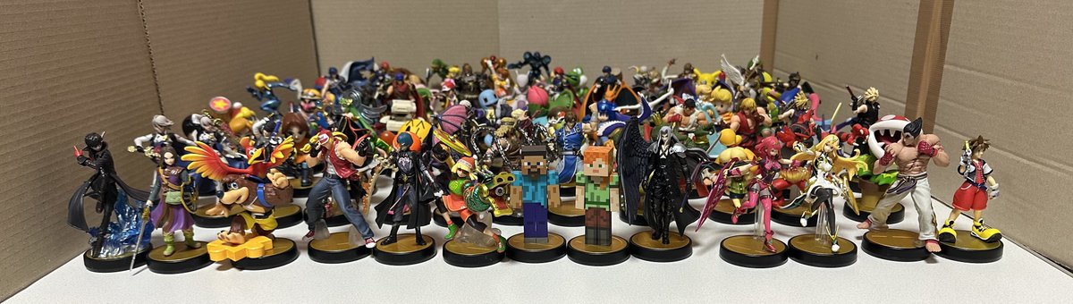 大乱闘スマッシュブラザーズ」シリーズの全ファイターamiibo、94体が