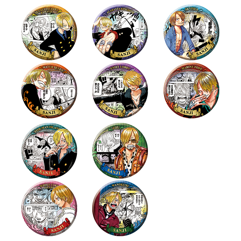 ワンピース 映画 ナンジャ限定 缶バッジ コースター サンジ ヴィン