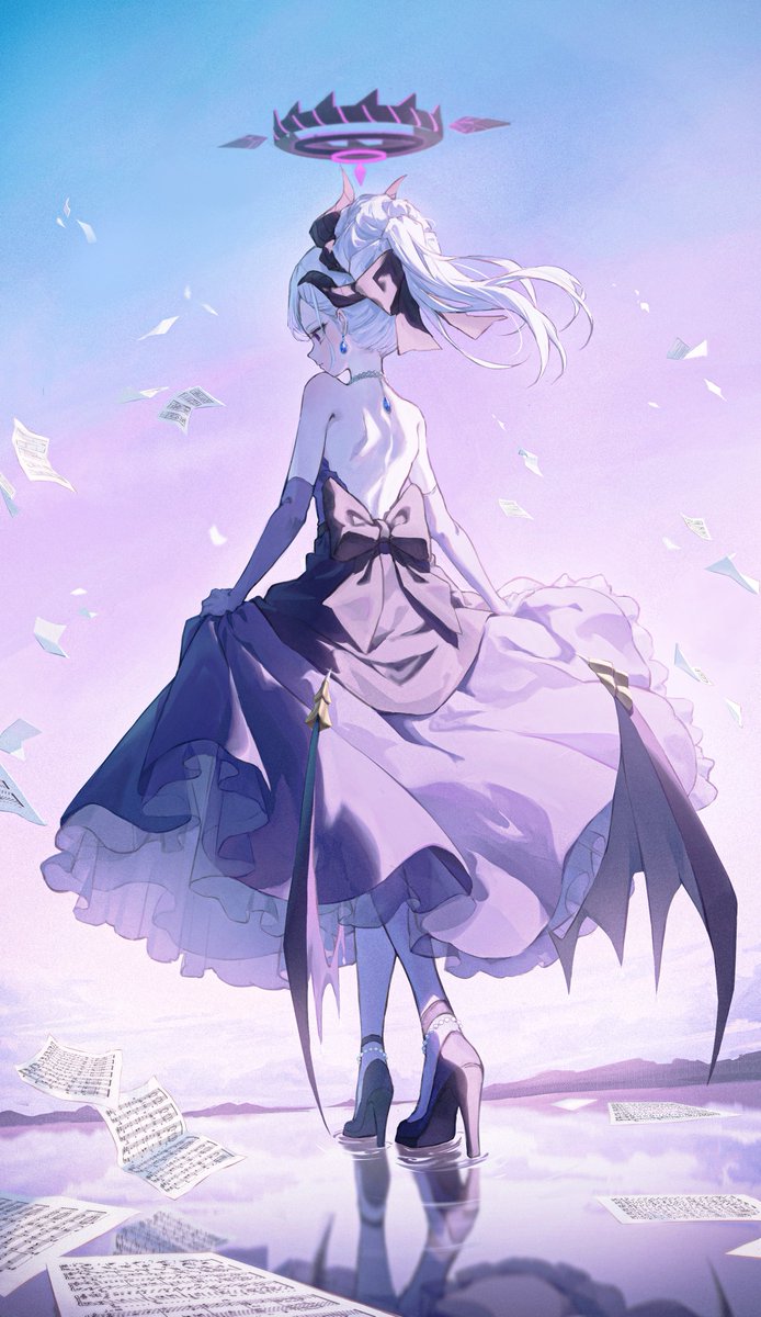 ブルアカ ヒナ（ドレス） 額装イラスト ブルアカ ヒナ（ドレス） 額装