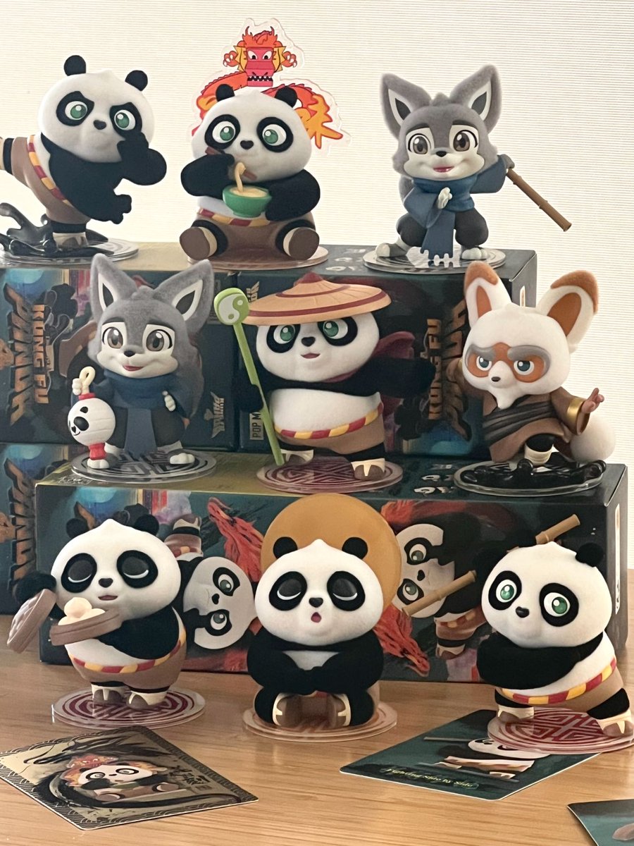 🐼Universal カンフー・パンダ シリーズ ポーたちのフワフワな毛並みが