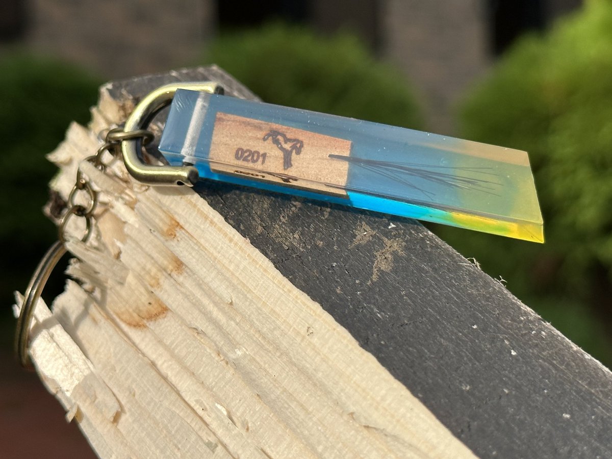 タニノギムレット牧柵利用鬣入りキーホルダー(シリアルナンバー付